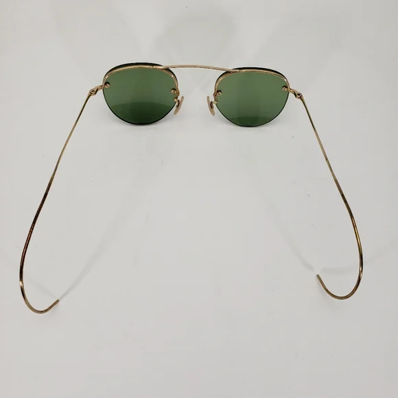 Vintage B&L Bausch & Lomb 12K Gold Filled Sunglasses Rimway Ful-Vue /w Case - Picture 3 of 11